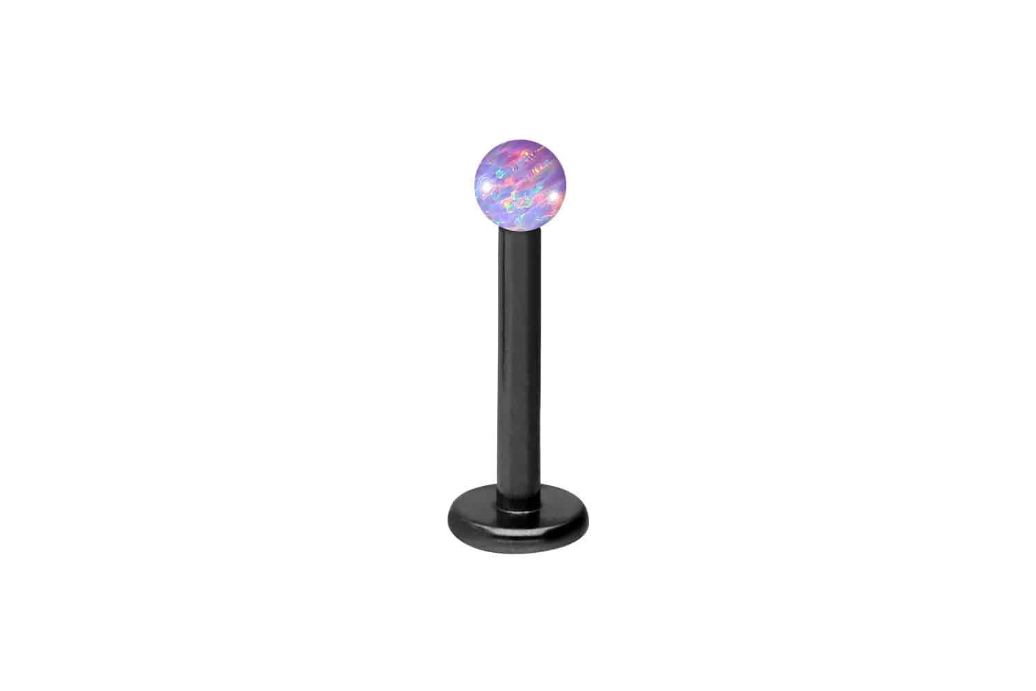 Titan Labret Piercing SYNTHETISCHER OPAL